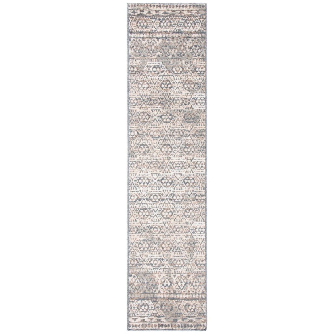 SAFAVIEH Pyramid Collection PYR260A Ivory / Charcoal Rug Image 1