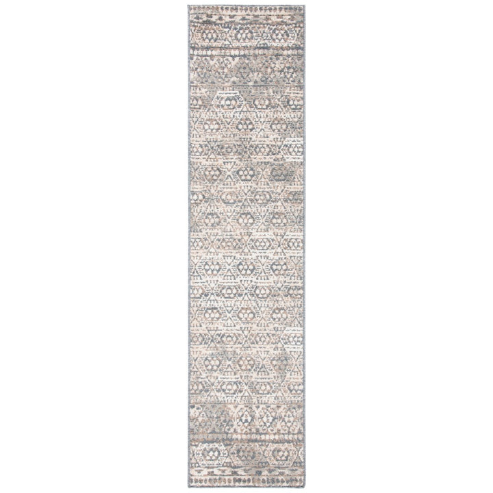 SAFAVIEH Pyramid Collection PYR260A Ivory / Charcoal Rug Image 1