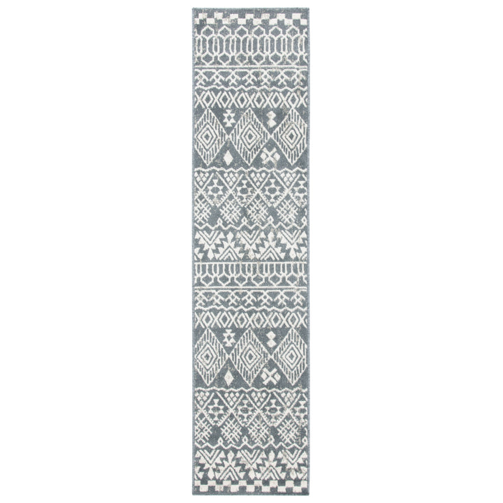 SAFAVIEH Pyramid Collection PYR205A Ivory / Charcoal Rug Image 6