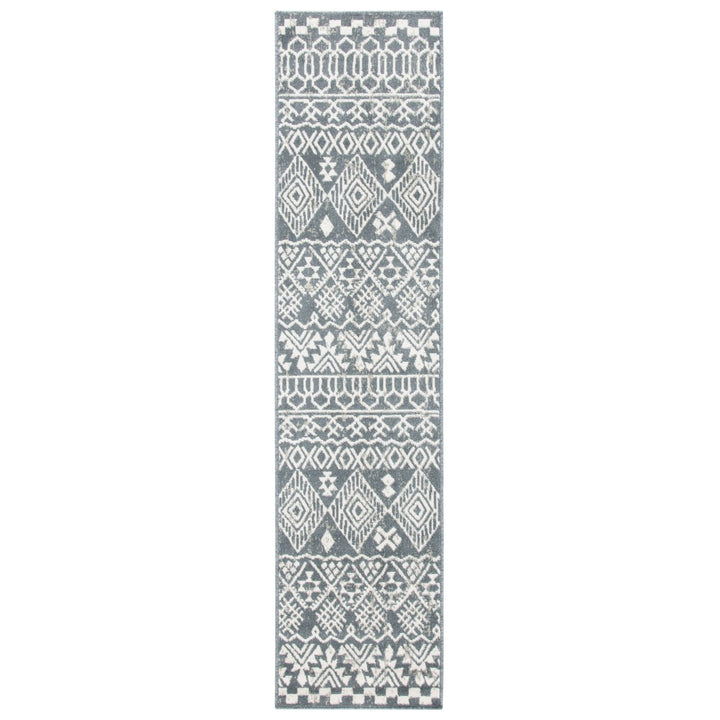 SAFAVIEH Pyramid Collection PYR205A Ivory / Charcoal Rug Image 1