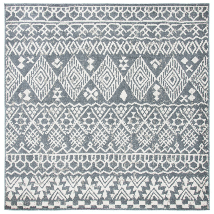 SAFAVIEH Pyramid Collection PYR205A Ivory / Charcoal Rug Image 7