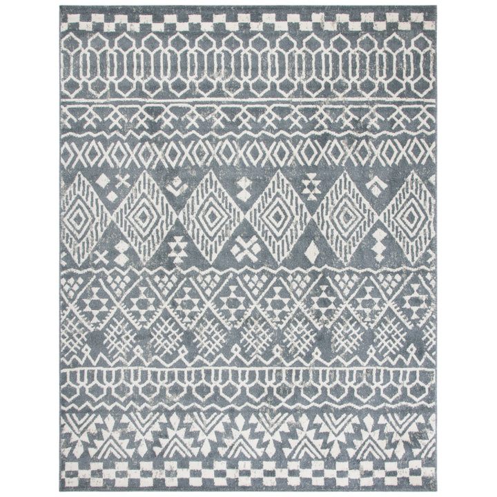 SAFAVIEH Pyramid Collection PYR205A Ivory / Charcoal Rug Image 11