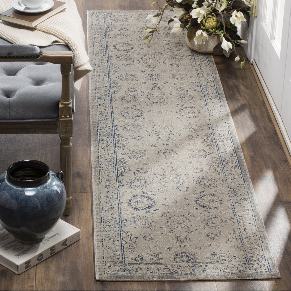 SAFAVIEH Patina Collection PTN316A Grey / Blue Rug Image 2