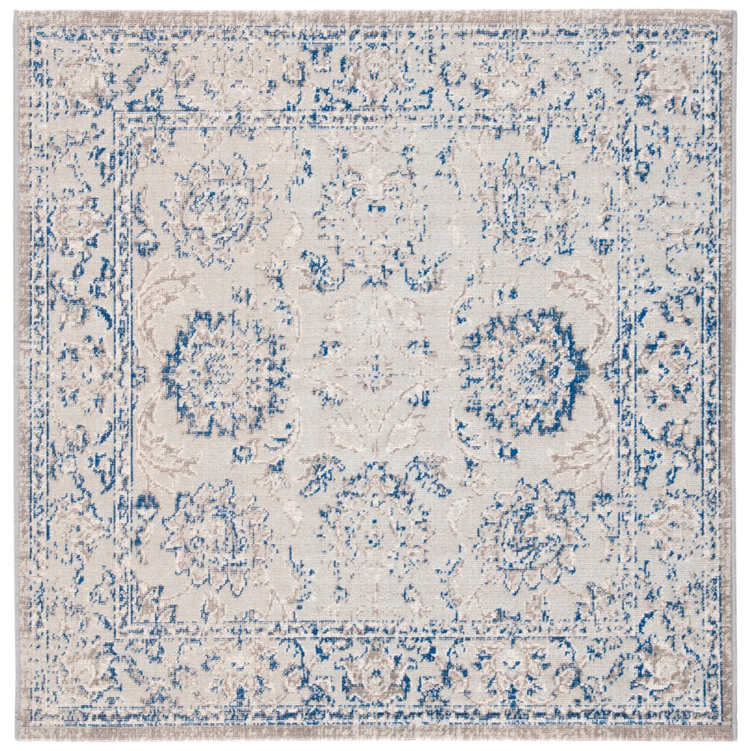 SAFAVIEH Patina Collection PTN316A Grey / Blue Rug Image 1