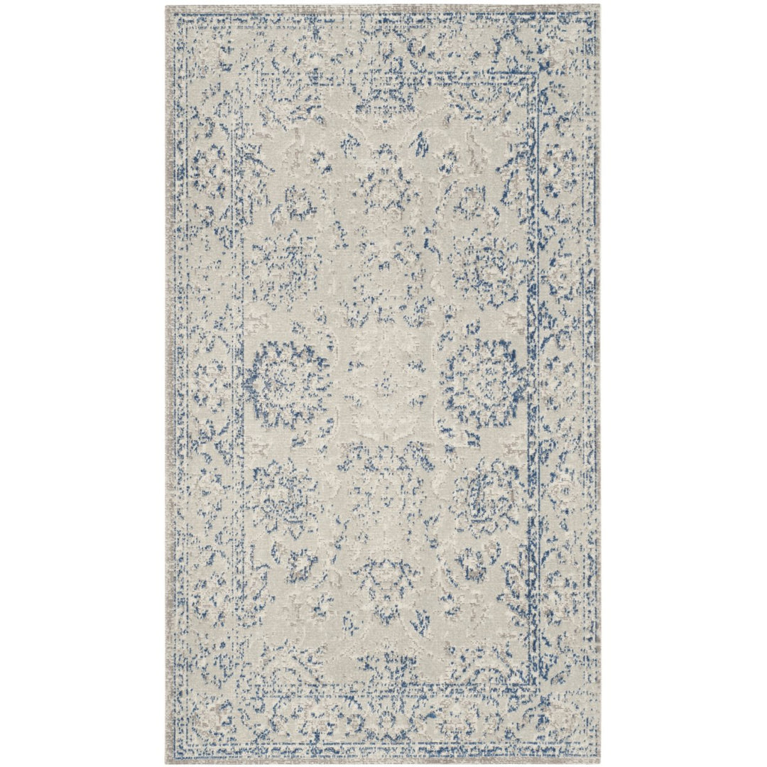 SAFAVIEH Patina Collection PTN316A Grey / Blue Rug Image 1