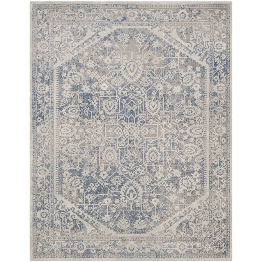 SAFAVIEH Patina Collection PTN318A Grey / Blue Rug Image 1