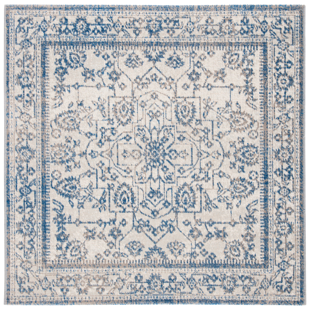 SAFAVIEH Patina PTN318C Light Grey / Blue Rug Image 4