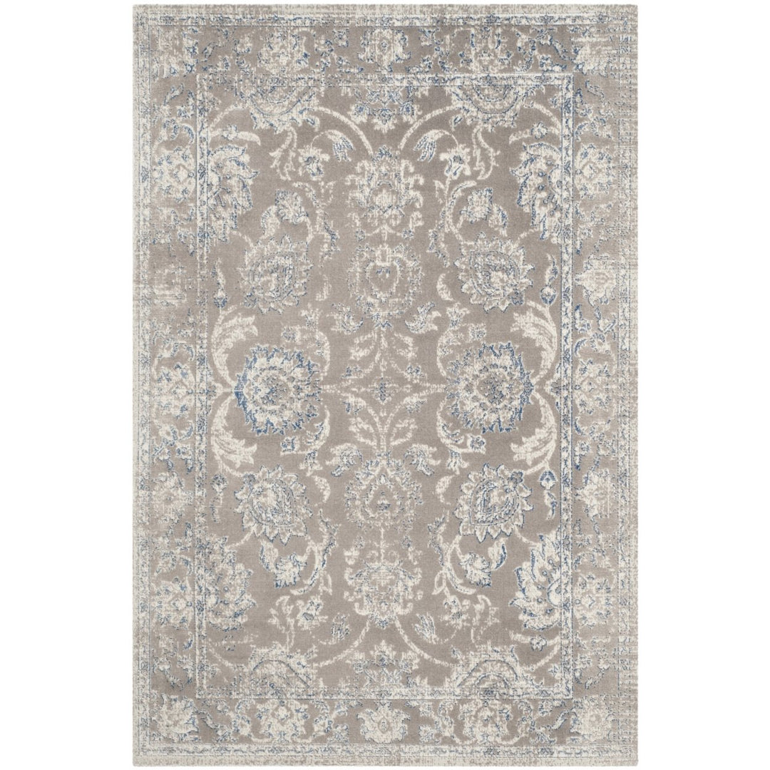 SAFAVIEH Patina Collection PTN316B Taupe / Blue Rug Image 1