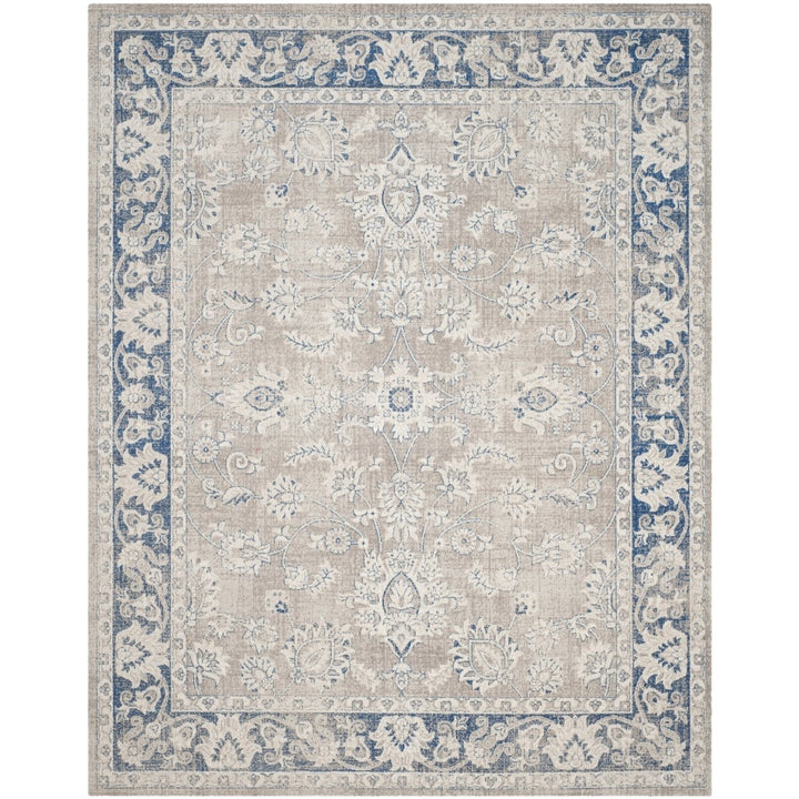 SAFAVIEH Patina Collection PTN324B Taupe / Blue Rug Image 1