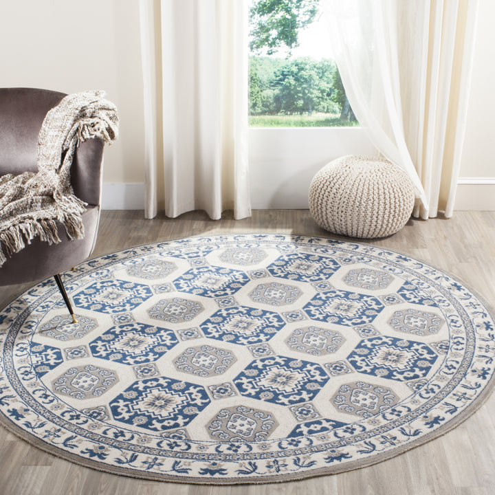 SAFAVIEH Patina Collection PTN320D Blue / Ivory Rug Image 2