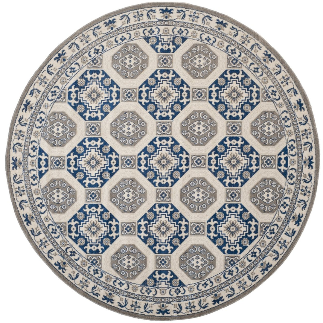 SAFAVIEH Patina Collection PTN320D Blue / Ivory Rug Image 1