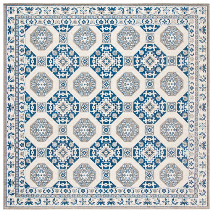 SAFAVIEH Patina Collection PTN320D Blue / Ivory Rug Image 1