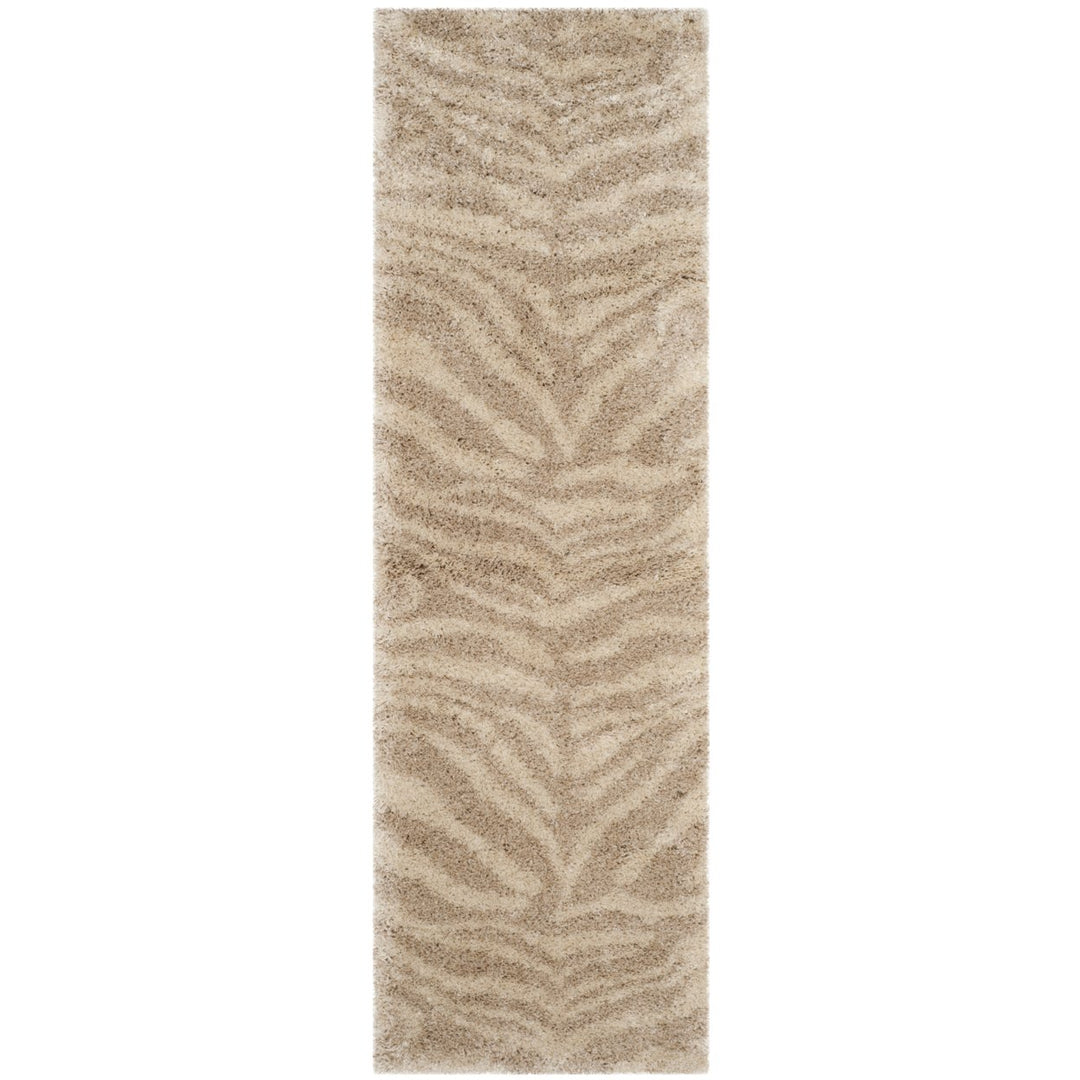 SAFAVIEH Portofino Shag PTS215B Ivory / Beige Rug Image 1