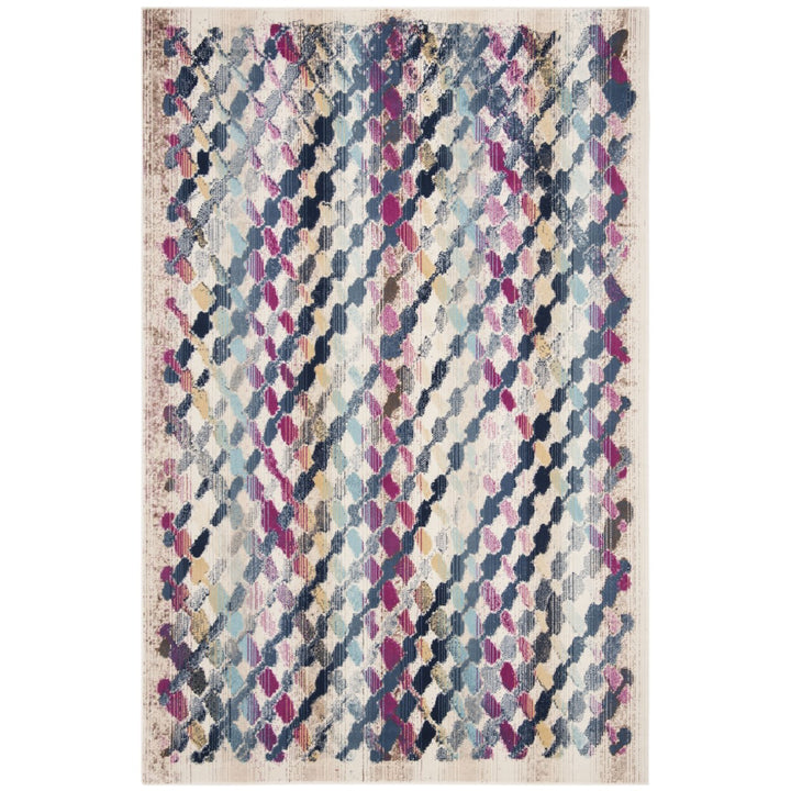 SAFAVIEH Radiance Collection RAD132B Cream / Magenta Rug Image 9