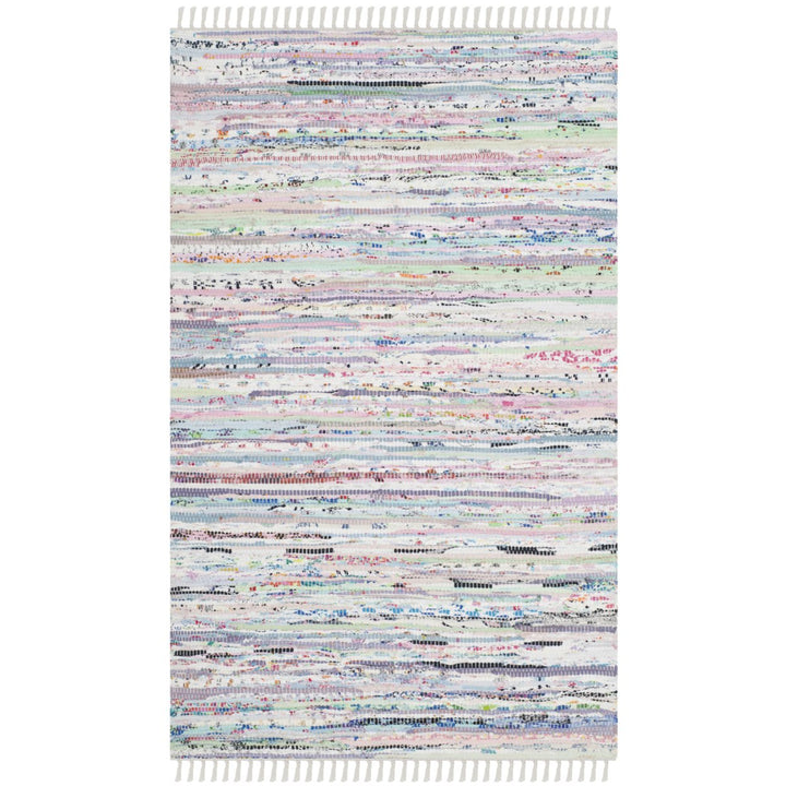 SAFAVIEH Rag Rug RAR125D Light Green / Multi Rug Image 2