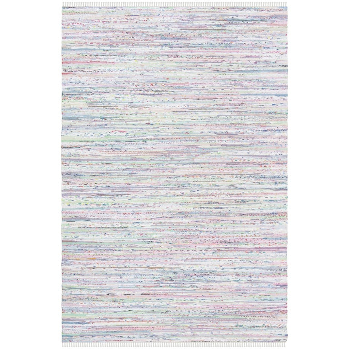 SAFAVIEH Rag Rug RAR125D Light Green / Multi Rug Image 1