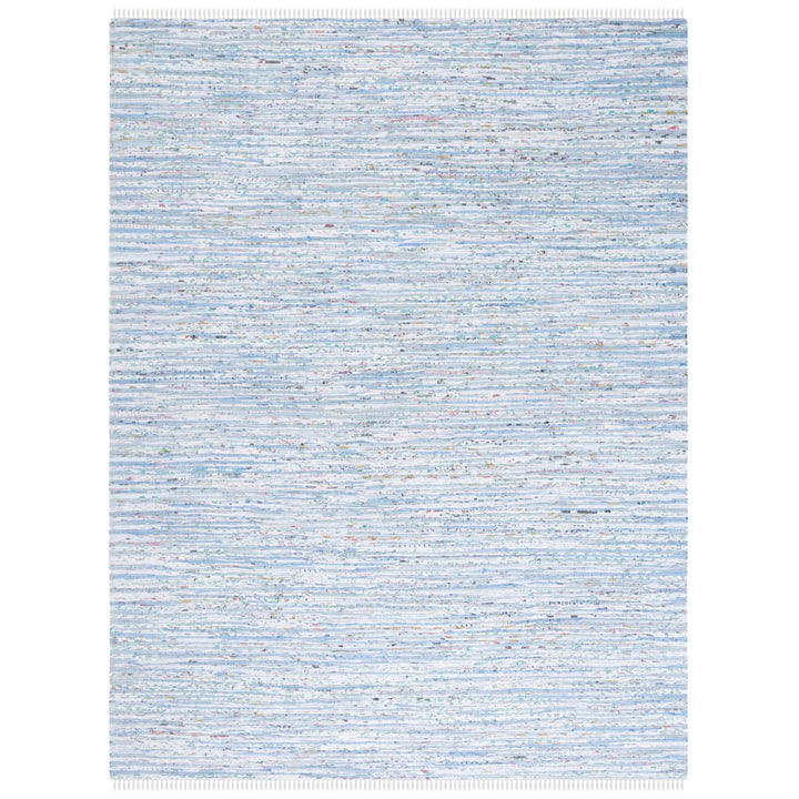 SAFAVIEH Rag Rug RAR125A Handwoven Light Blue /Multi Rug Image 1