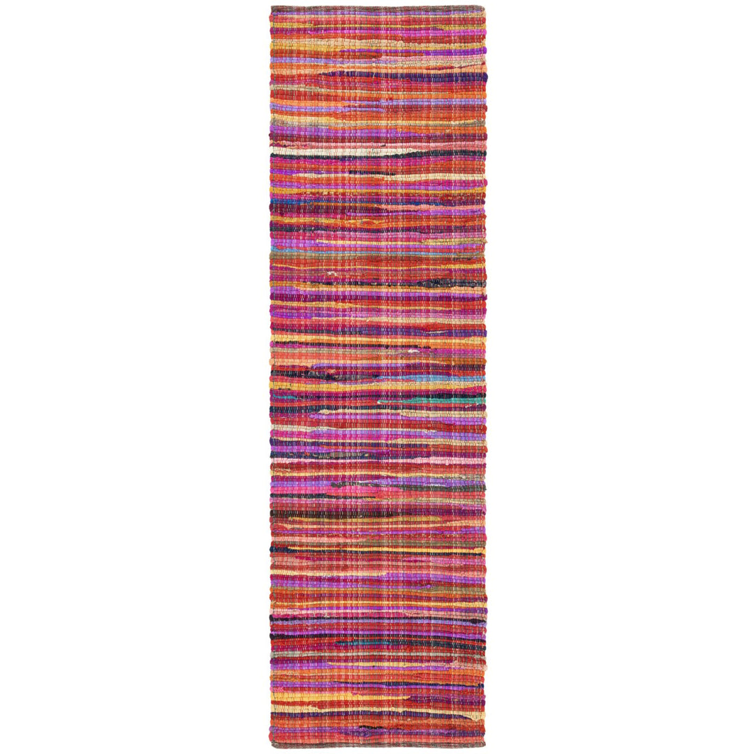 SAFAVIEH Rag Rug RAR240D Handwoven Red / Multi Rug Image 3