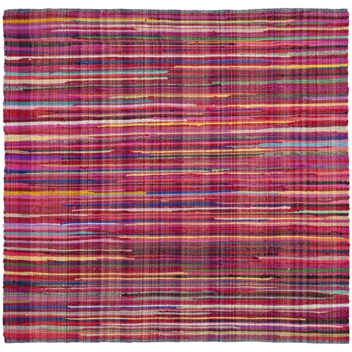 SAFAVIEH Rag Rug RAR240D Handwoven Red / Multi Rug Image 4