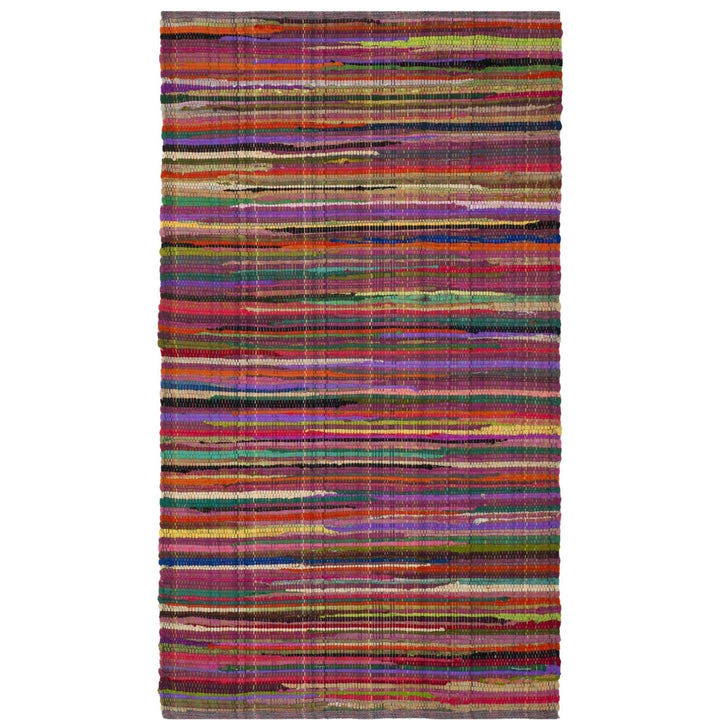 SAFAVIEH Rag Rug RAR240D Handwoven Red / Multi Rug Image 8