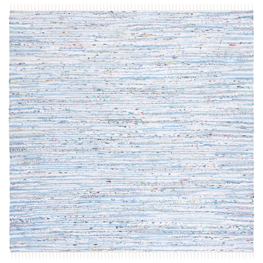 SAFAVIEH Rag Rug RAR125A Handwoven Light Blue /Multi Rug Image 9