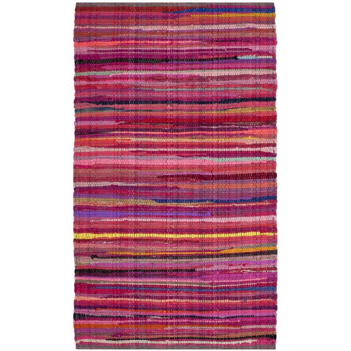 SAFAVIEH Rag Rug RAR240D Handwoven Red / Multi Rug Image 11