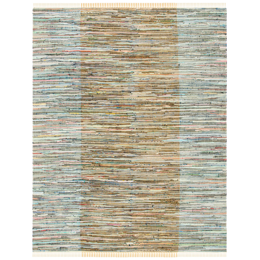 SAFAVIEH Rag Rug RAR122P Handwoven Rust / Gold Rug Image 1