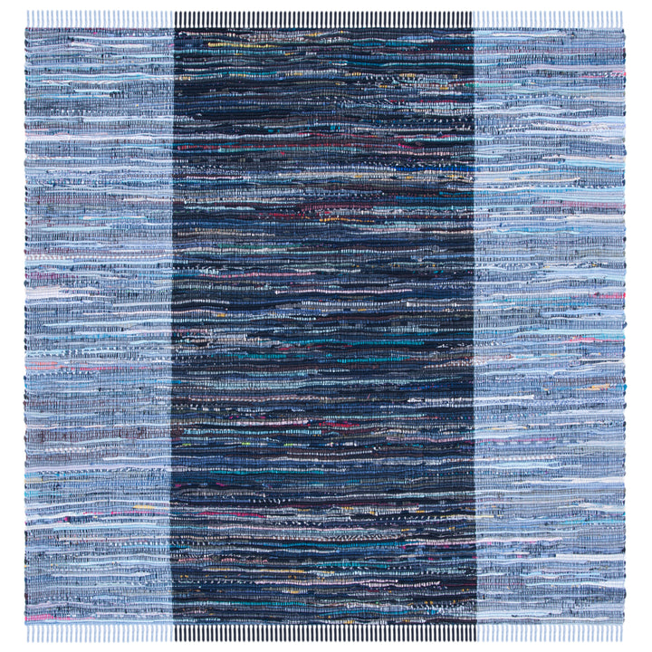 SAFAVIEH Rag Rug RAR122N Handwoven Navy / Blue Rug Image 10