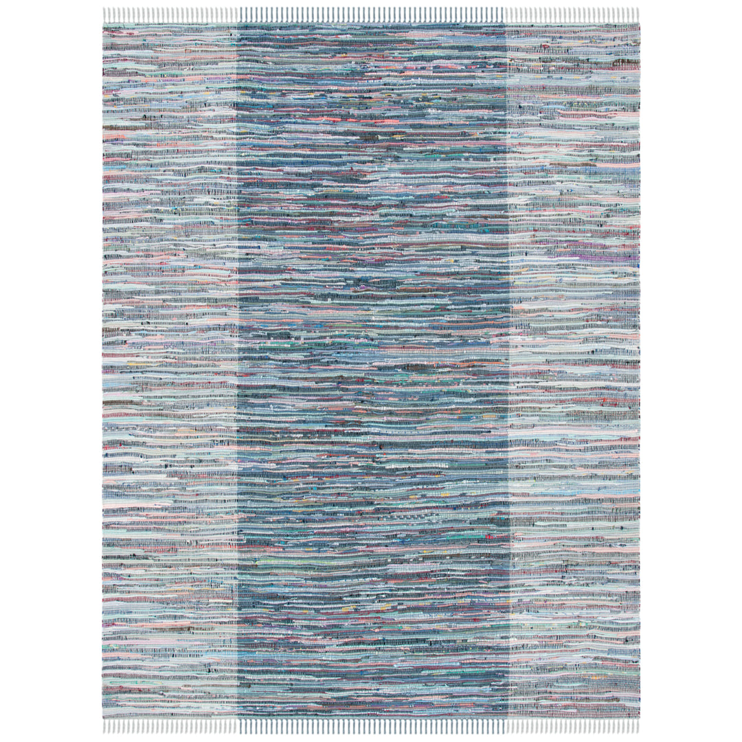 SAFAVIEH Rag Rug RAR122V Handwoven Purple / Blue Rug Image 1