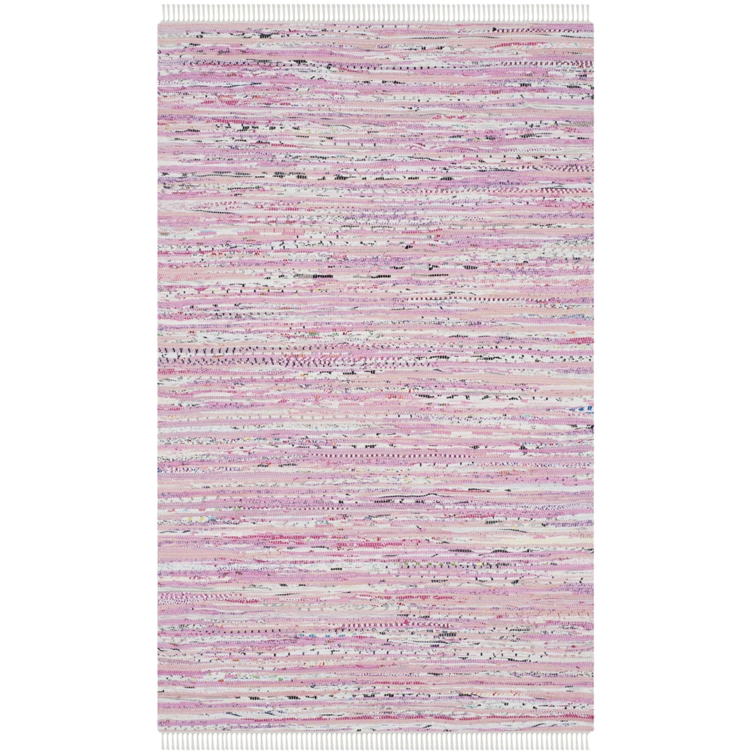 SAFAVIEH Rag Rug RAR125E Handwoven Light Pink /Multi Rug Image 7