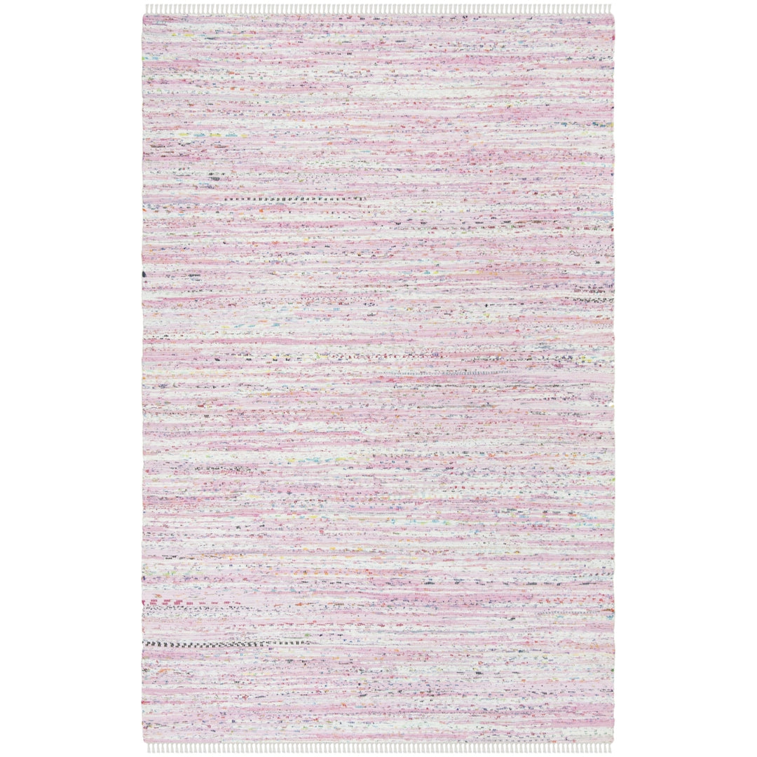 SAFAVIEH Rag Rug RAR125E Handwoven Light Pink /Multi Rug Image 9