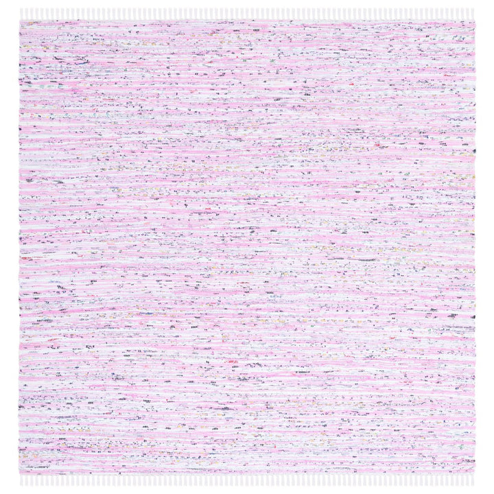 SAFAVIEH Rag Rug RAR125E Handwoven Light Pink /Multi Rug Image 1