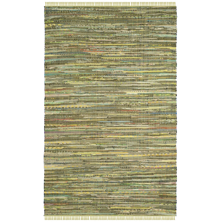 SAFAVIEH Rag Rug RAR127D Light Green / Multi Rug Image 4