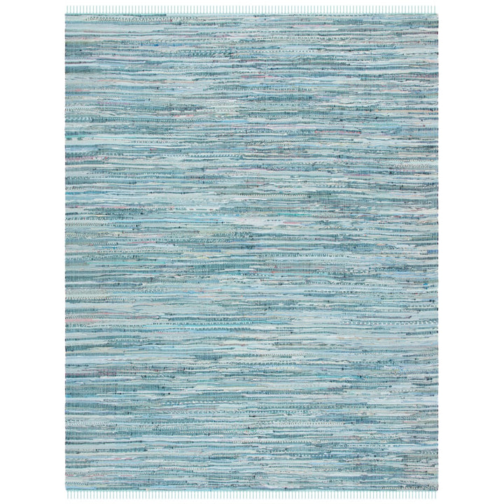 SAFAVIEH Rag Rug RAR127C Handwoven Turquoise / Multi Rug Image 1