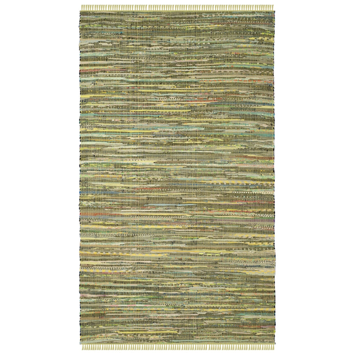 SAFAVIEH Rag Rug RAR127D Light Green / Multi Rug Image 5