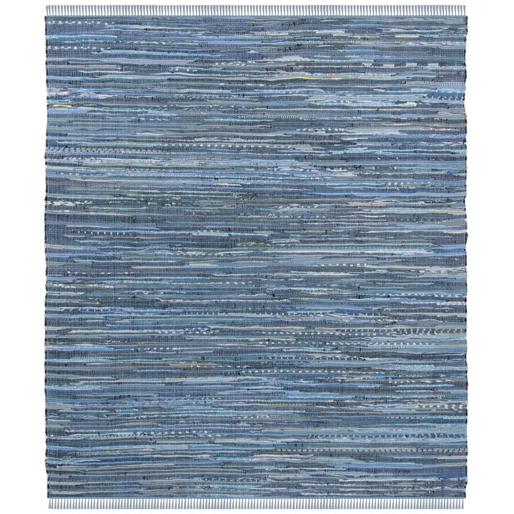 SAFAVIEH Rag Rug RAR127B Handwoven Blue / Multi Rug Image 1