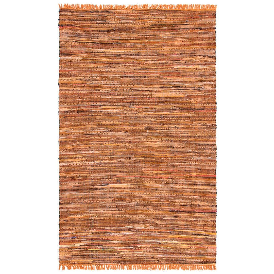 SAFAVIEH Rag Rug RAR127N Handwoven Gold / Multi Rug Image 1