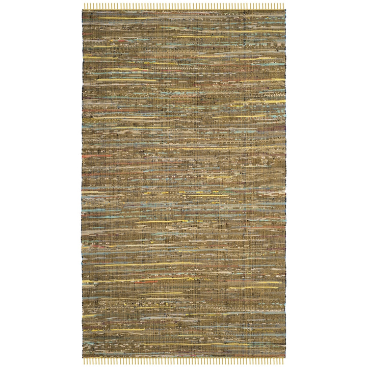 SAFAVIEH Rag Rug RAR127H Handwoven Yellow / Multi Rug Image 5