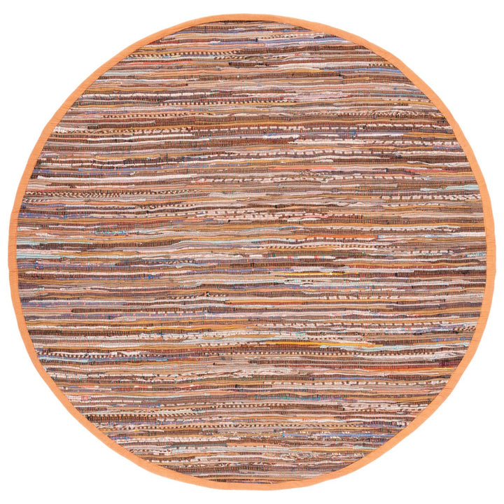 SAFAVIEH Rag Rug RAR127N Handwoven Gold / Multi Rug Image 1