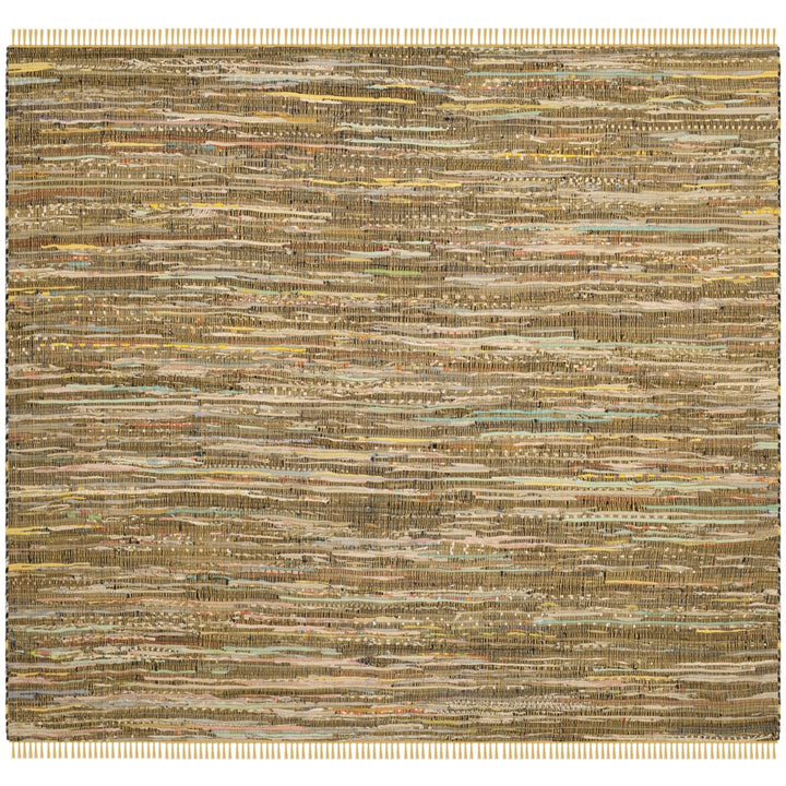 SAFAVIEH Rag Rug RAR127H Handwoven Yellow / Multi Rug Image 7