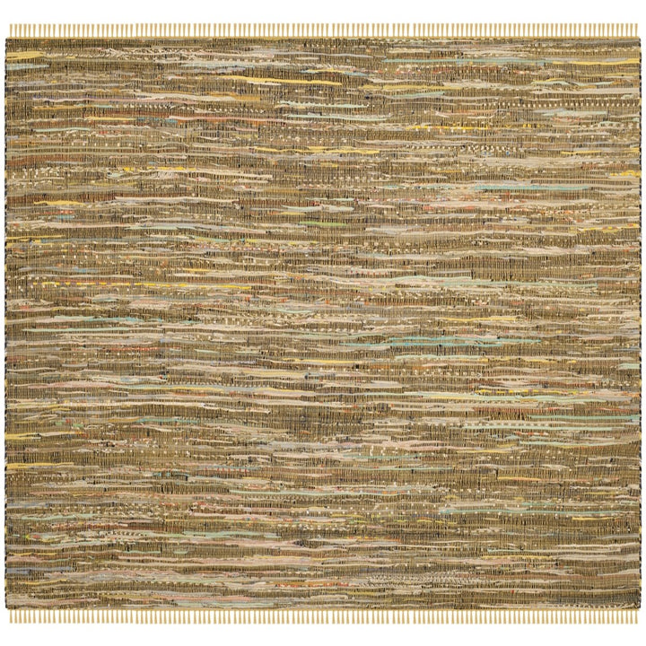 SAFAVIEH Rag Rug RAR127H Handwoven Yellow / Multi Rug Image 1