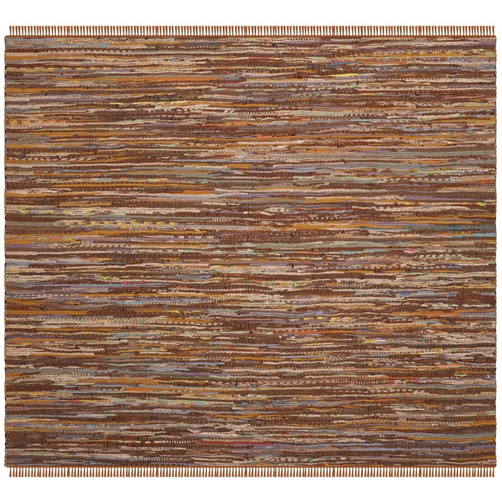 SAFAVIEH Rag Rug RAR127N Handwoven Gold / Multi Rug Image 1