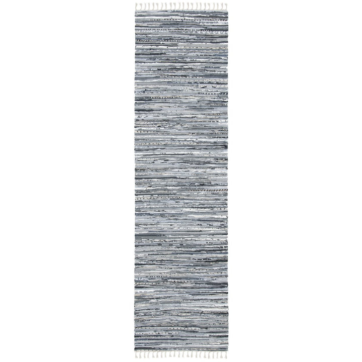 SAFAVIEH Rag Rug Collection RAR128A Handwoven Grey Rug Image 1