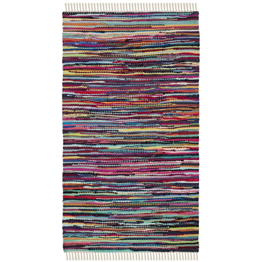 SAFAVIEH Rag Rug Collection RAR128G Handwoven Multi Rug Image 2