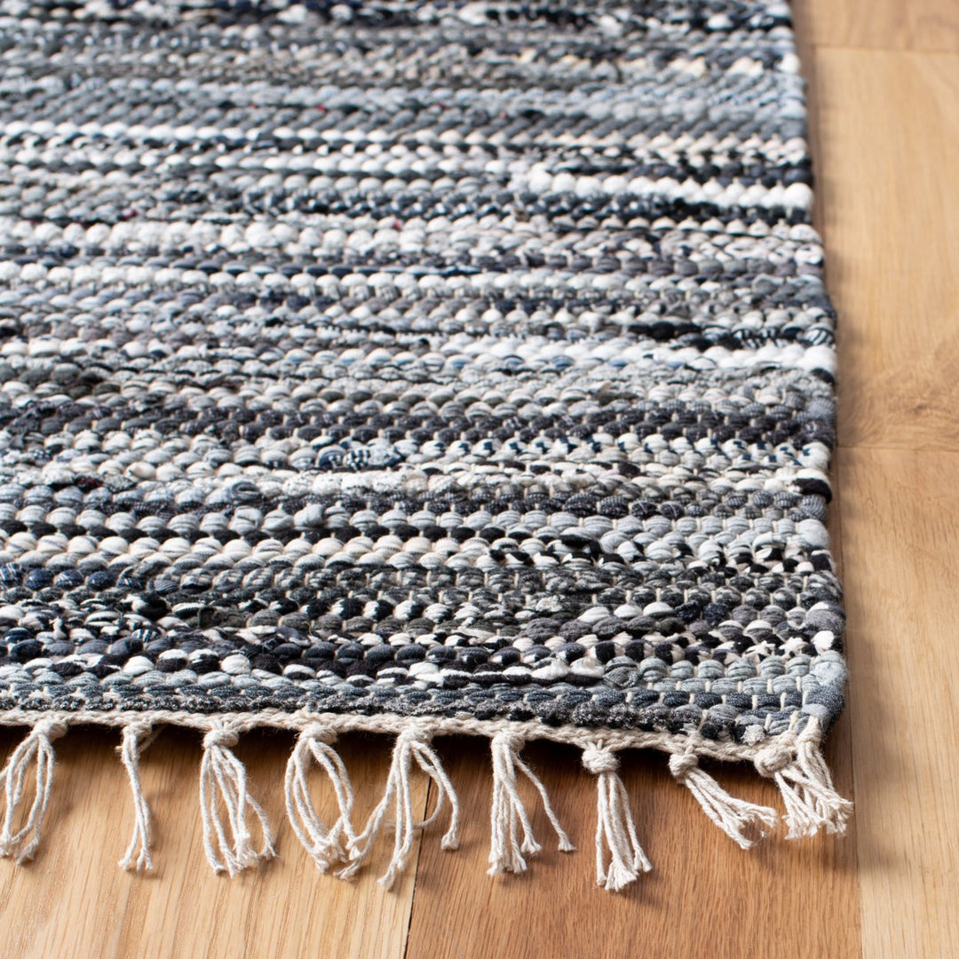 SAFAVIEH Rag Rug Collection RAR128A Handwoven Grey Rug Image 7