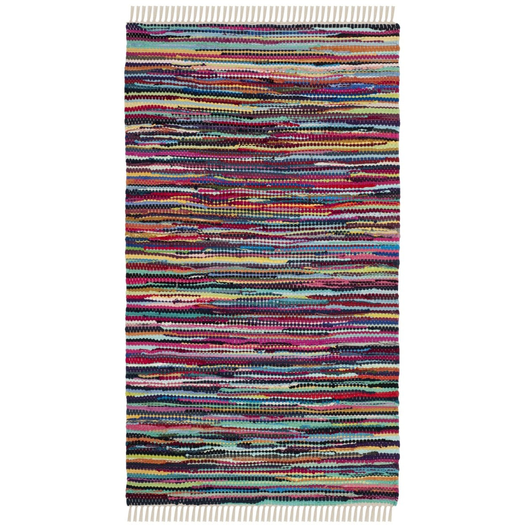 SAFAVIEH Rag Rug Collection RAR128G Handwoven Multi Rug Image 4