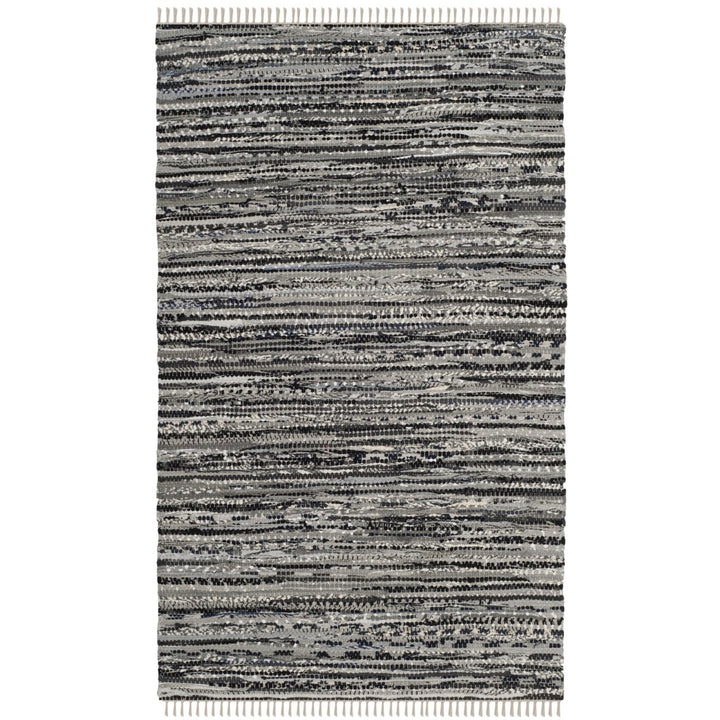 SAFAVIEH Rag Rug Collection RAR128A Handwoven Grey Rug Image 10