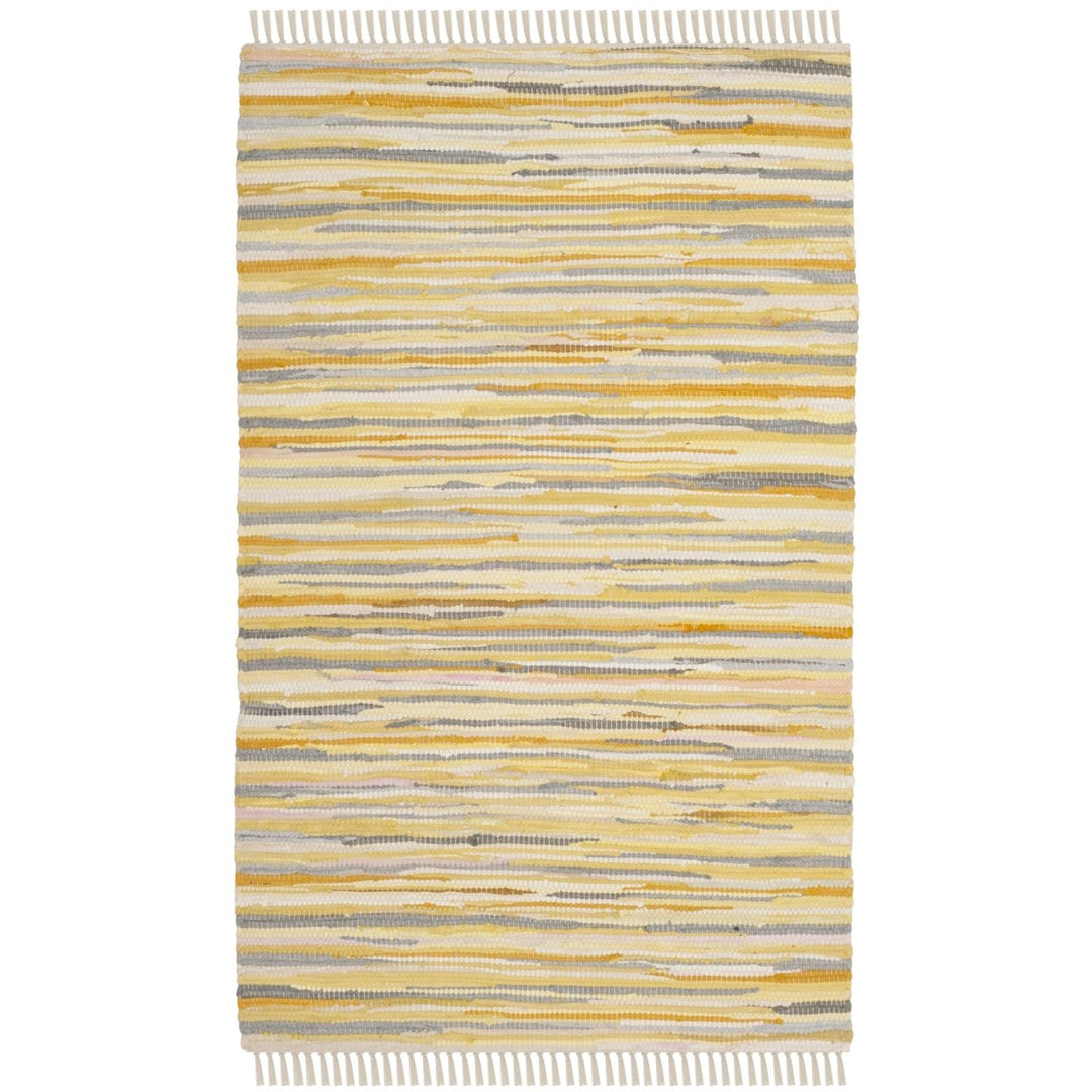 SAFAVIEH Rag Rug RAR129N Handwoven Gold / Multi Rug Image 1