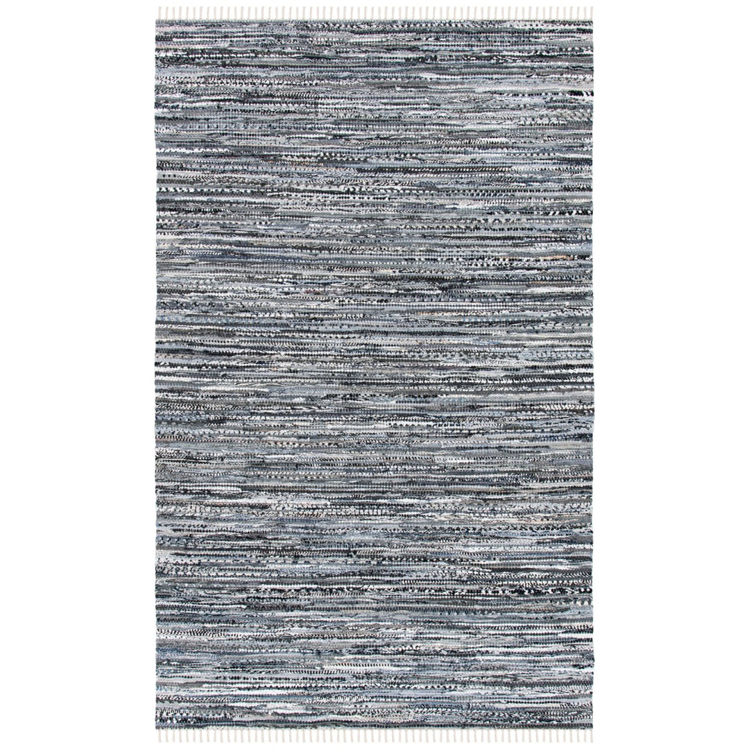 SAFAVIEH Rag Rug Collection RAR128A Handwoven Grey Rug Image 1