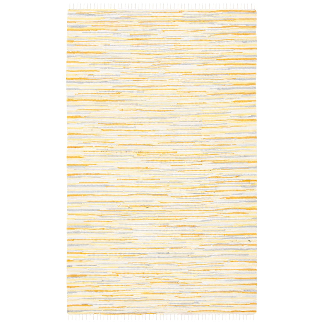 SAFAVIEH Rag Rug RAR129N Handwoven Gold / Multi Rug Image 1